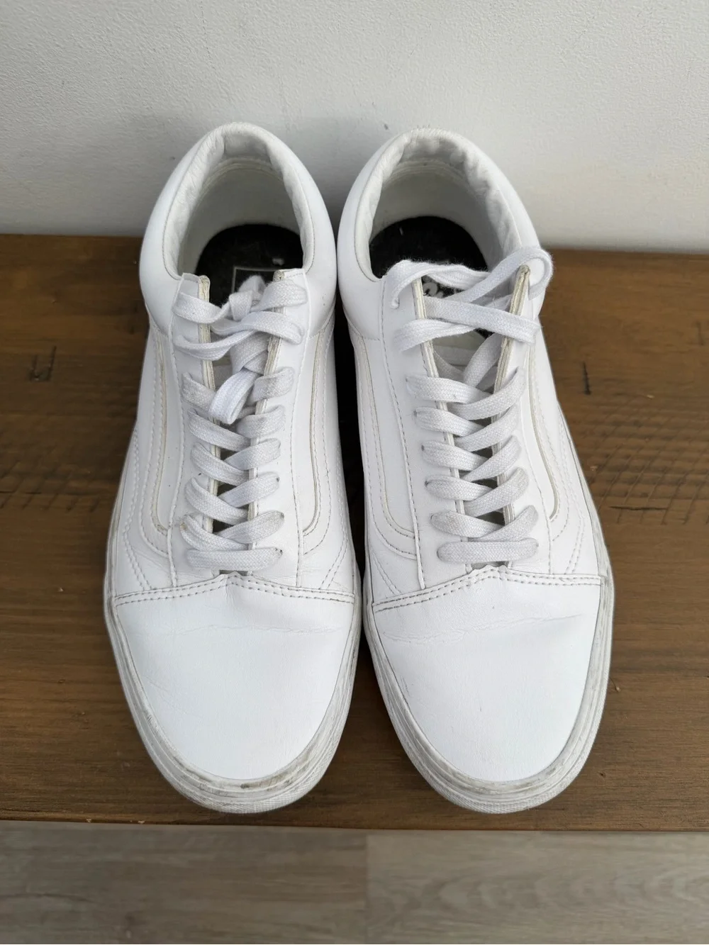 Vans Men's All-White Low-Top Sneakers